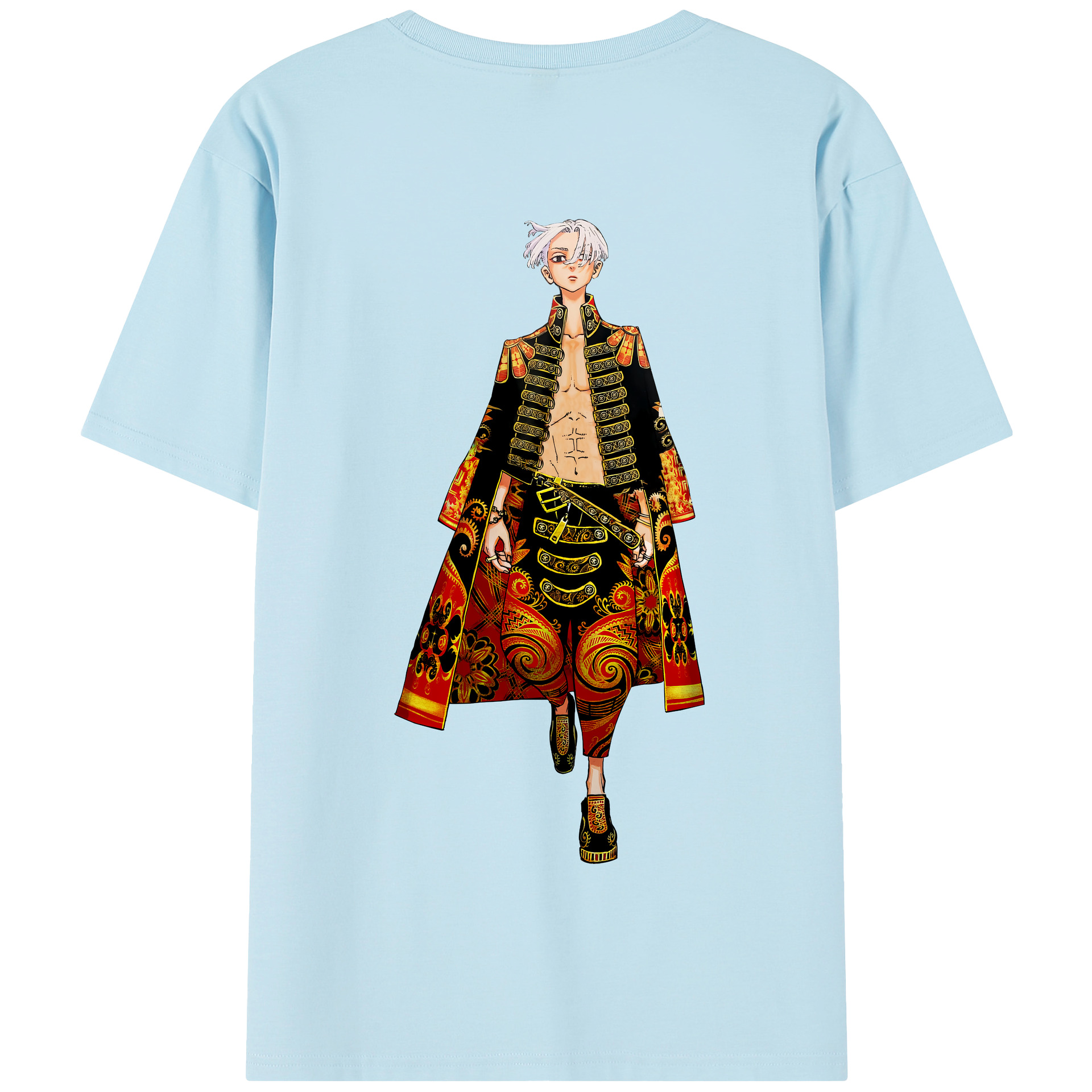 （画像用） 東京リベンジャーズ Tokyo Revengers 綿100％半袖Tシャツ（背面プリント）